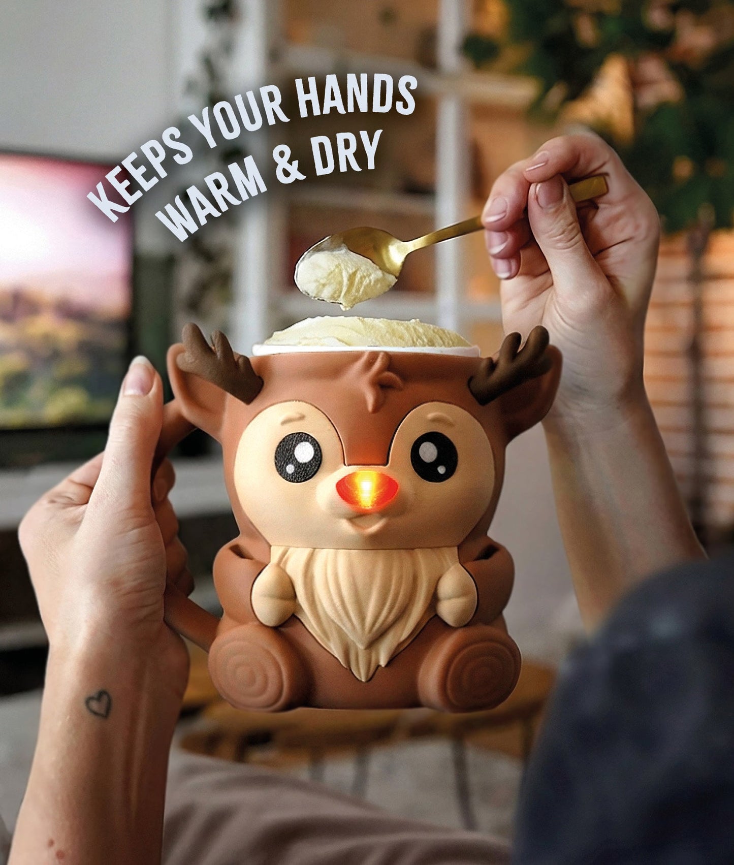 Rudy the Reindeer Ice Pint Holder