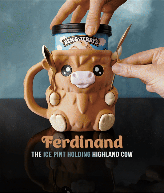 Ferdinand the Highland Cow Ice Pint Holder
