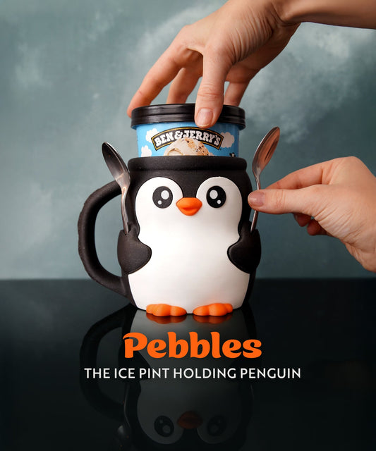 Pebbles the Penguin Ice Pint Holder