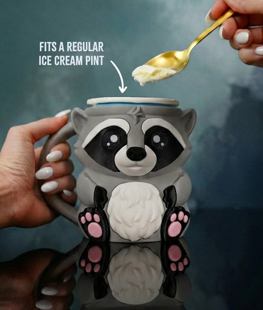 Rocky the Raccoon Ice Pint Holder