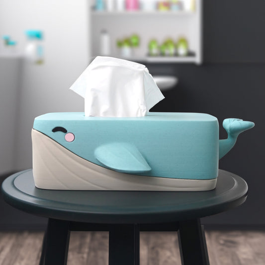 Bubbles the Whale Tissue Box